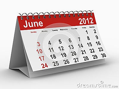 calendar 2012. june calendar 2012.