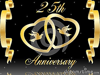 Wedding Banners on Home   Royalty Free Stock Images  25th Wedding Anniversary