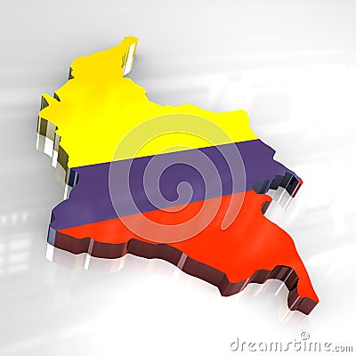 map of colombia. 3D FLAG MAP OF COLOMBIA (click