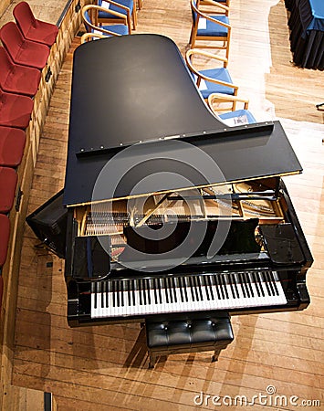 grand piano above