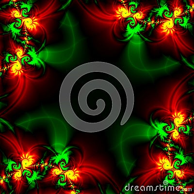 ABSTRACT BACKGROUND DESIGN TEMPLATE IN BLACK, RED, GREEN AND GOLD (click 