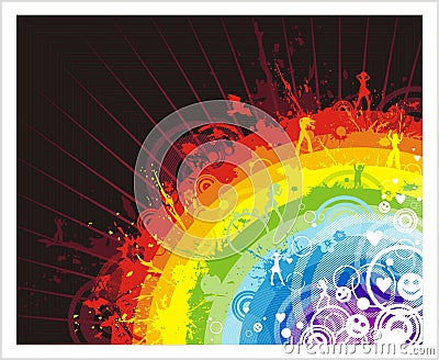 abstract wallpaper rainbow. ABSTRACT BACKGROUND WITH
