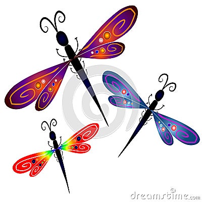 Abstract+dragonfly+art