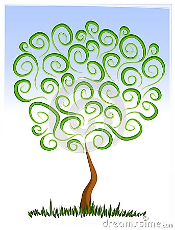 Tree Clipart Free. ABSTRACT TREE GROWING CLIP ART