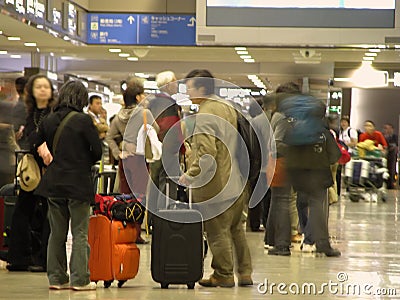 Airport Crowd - Blured Royalty Free Stock Photos