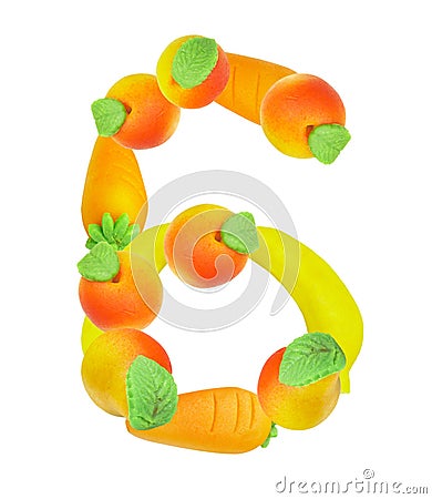 Alphabet From Fruit, The Number 6