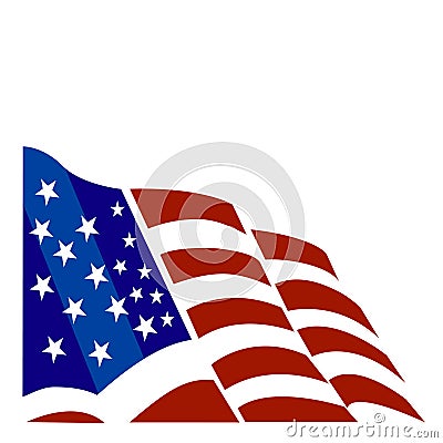 American Flag Vector on American Flag Vector Royalty Free Stock Photo   Image  6677165