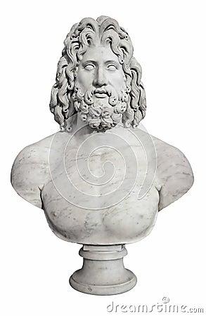 pics of zeus greek god. ANCIENT BUST OF THE GREEK GOD