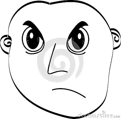 grumpy face clip art. ANGRY FROWN FACE (click image
