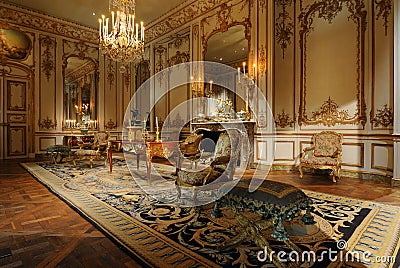 Expensive Antique Furniture on Home   Editorial Image  Antique Room