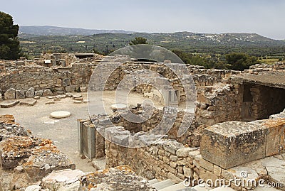 Archeological Site Of Festos In Crete Royalty F