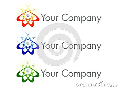 Logo Design Icon on Vector Illustration  Atom Logo Design Icon  Image  14025648