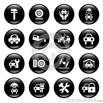 Auto Service Icons Royalty Free Stock Photography - Image: 9153197