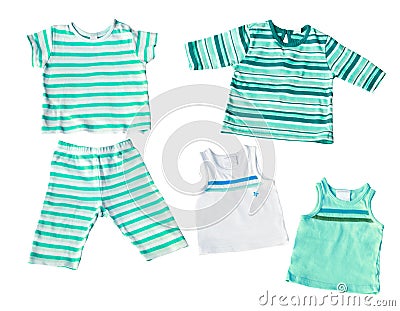 Baby Boys Clothes on Home   Royalty Free Stock Photography  Baby Boy S Clothes Isolated