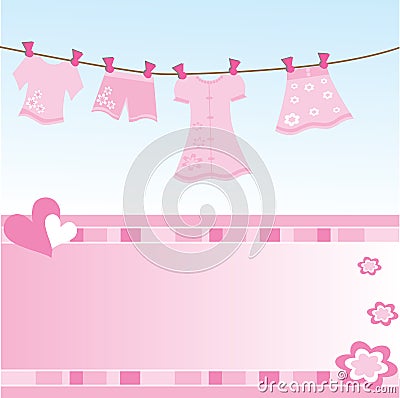 Girl Gifts on Home   Royalty Free Stock Images  Baby Girl Gift Card