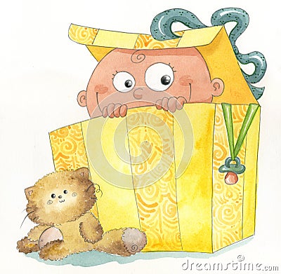 Baby Born  Baby on Baby Inside A Gift Box  Click Image To Zoom