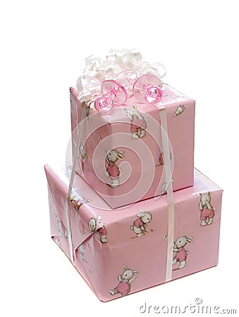 Royalty Free Stock Photo: Baby shower gifts. Image: 20614015