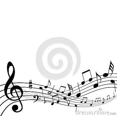 Background Music Free on Background Music Notes  Click Image To Zoom