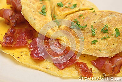 Bacon Omelet Royalty Free Stock Photo - Image: 17896545