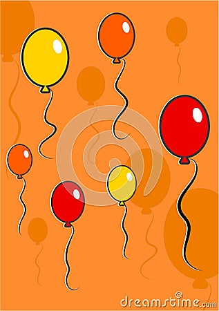 birthday balloons background. Birthday balloons background