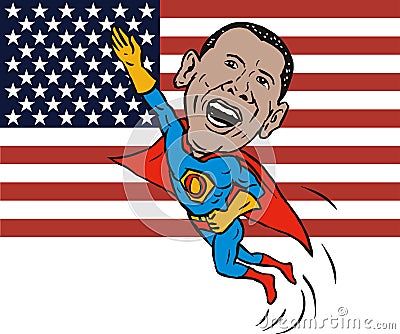 Barack Obama Superhero