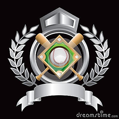 baseball diamond clip art. BASEBALL DIAMOND SILVER CREST