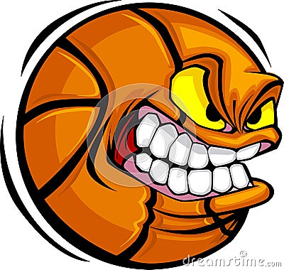 basketball with face