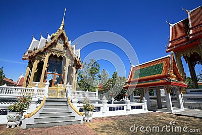 Beautiful Architecture on Beautiful Architecture Of Thai Temple In Nonthaburi Province With