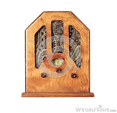  Fashioned Radio on Beautiful Old Wooden Radio Stock Photo   Image  13756950