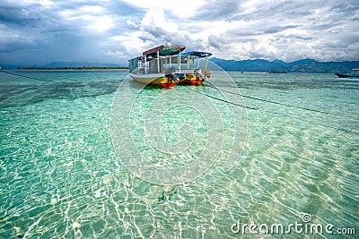 Gili Meno on Home   Stock Photography  Beautiful Sea At Gili Meno  Indonesia