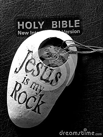 Bible With Jesus Is My Rock