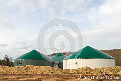 Biogas Power Plant Royalty Free Stock Photography