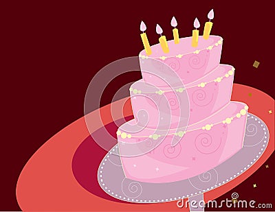 Layered Architecture on Birthday Cake Background Stock Images   Image  7058164