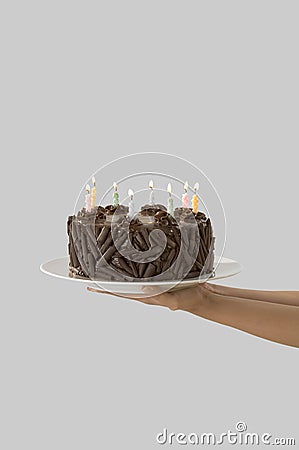 Birthday Cake Delivery on Birthday Cake Delivery Isolated  W Path  Royalty Free Stock Photo