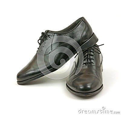 Black  White Mens Dress Shoes on Free Stock Photography  Black Dress Shoes For Men  Image  12194097