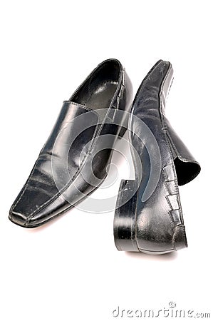 Black Dressy Shoes on Stock Image  Black Formal Shoes  Image  9900051
