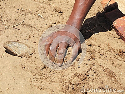 sandy soil portrayal