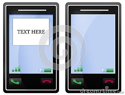 mobile phone screen. BLANK BLACK MOBILE PHONE