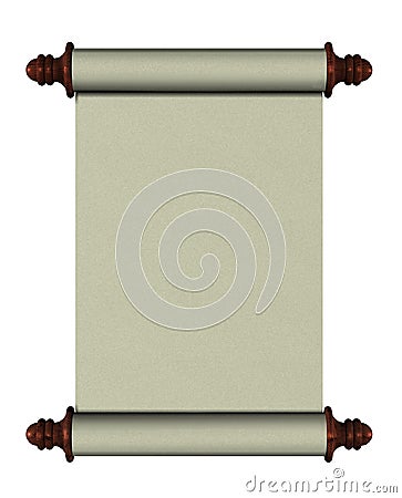 Blank scroll template