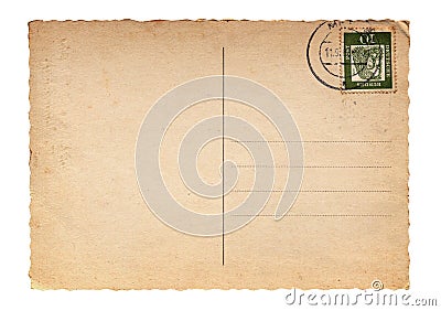 Blank Postcards on Stock Image  Blank Vintage Postcard  Image  8759481