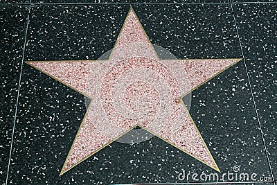 Star Walk Fame on Blank Walk Of Fame Star Wolfephoto Dreamstime Com