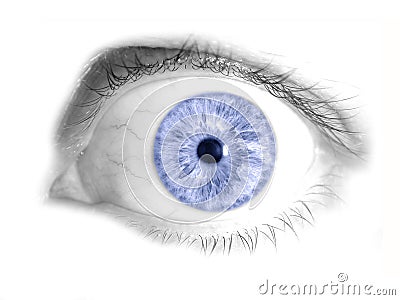 Human Eye Blue
