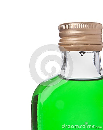 green bottle alcohol
