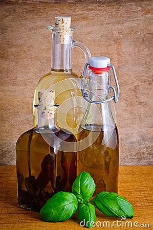 Bottles Of Olive Oil
