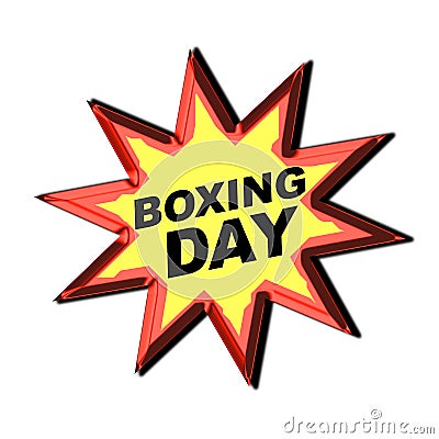 BOXING DAY Sign
