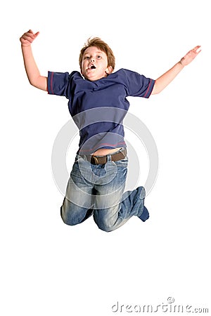 Boy Jumping Royalty Free Stock Photo - Image: 4420845