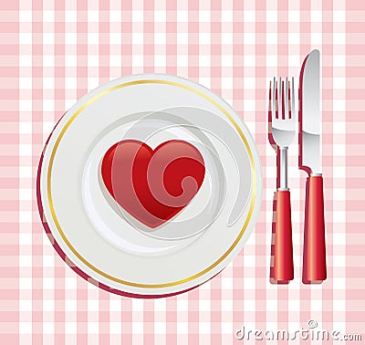 Stock Images: Breakfast on Valentine's Day