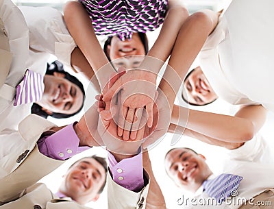 People Holding Hands Together. BUSINESS PEOPLE HOLDING HANDS