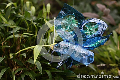 Butterfly Plastic Sculpture Pet Art