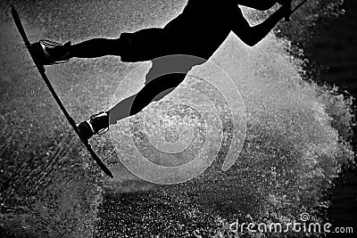 wakeboard silhouette